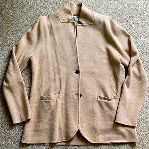 J. Crew Tan Sweater Blazer